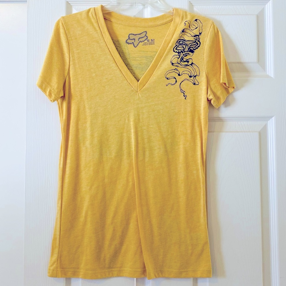 FOX Yellow Tee - Size Large